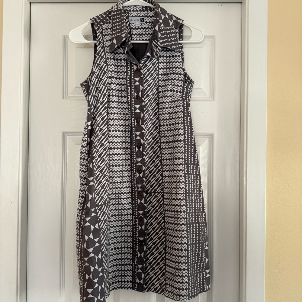 Sig Zane collared button up dress